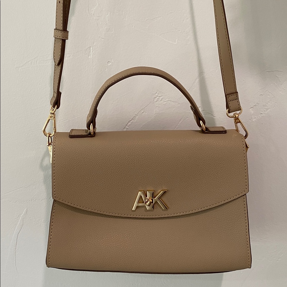 Anne Klein Tan Envelope Crossbody Purse